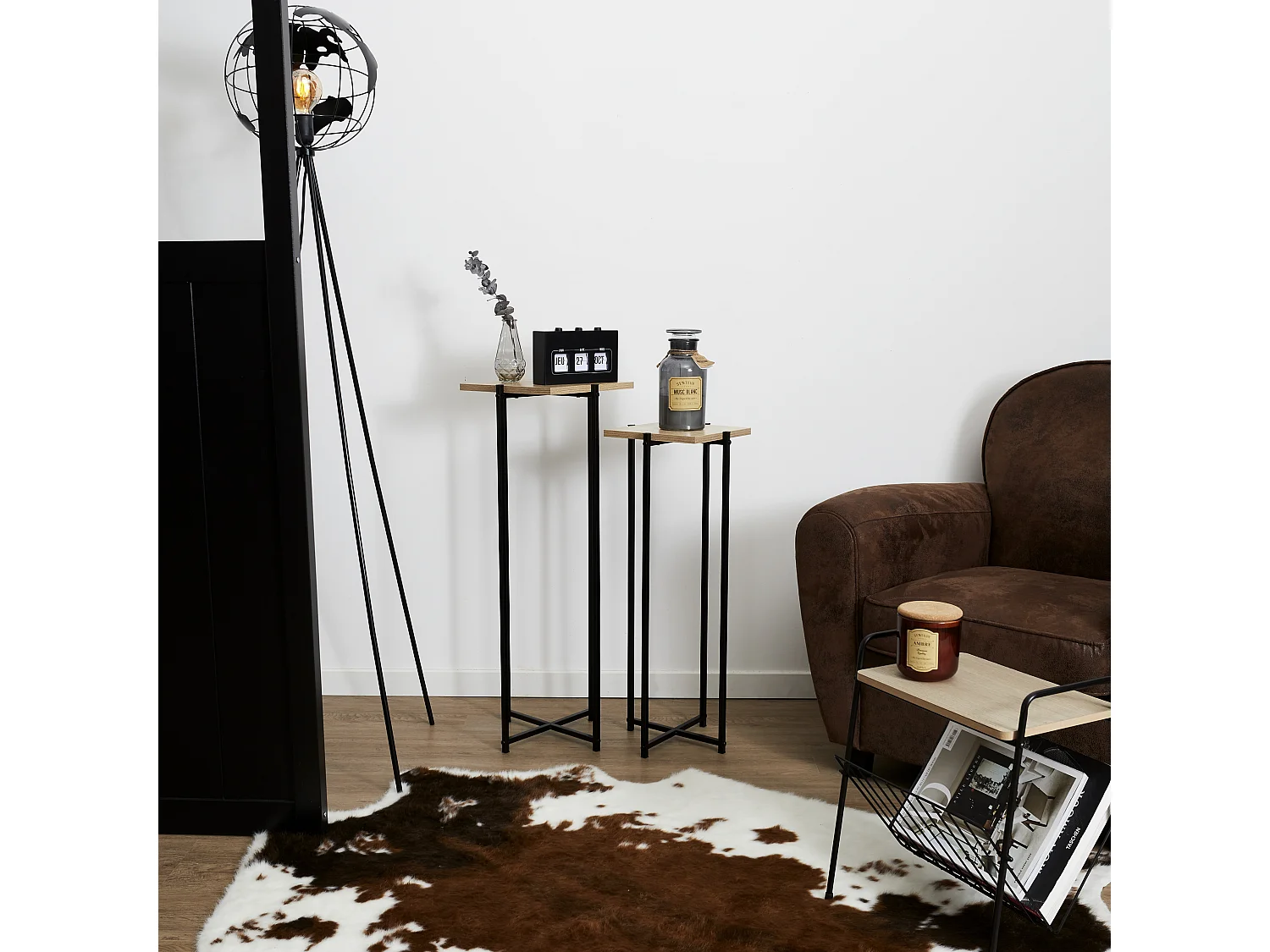 Sellette Noir Loka X2 Noir, Marron