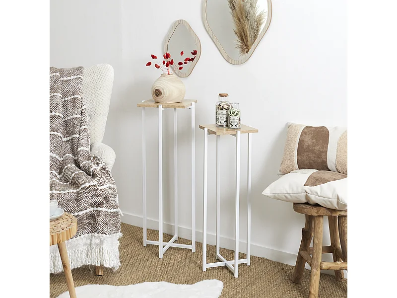 Sellette Blanc Loka X2 Blanc, Marron