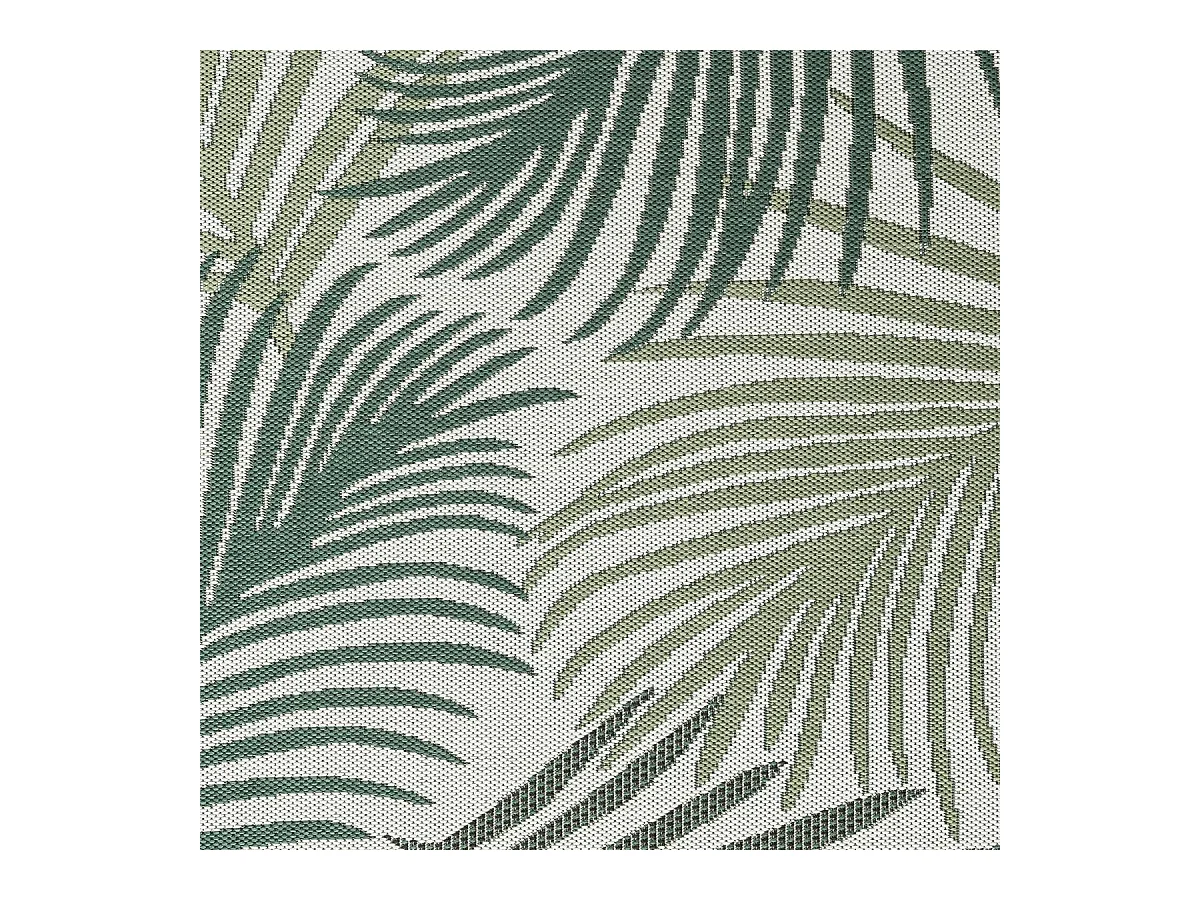 Tapis extérieur 80x150 tissé kilim vert et vert clair GREENLEAF