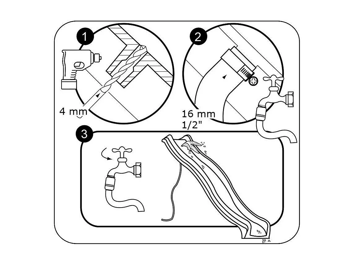 Glissière de toboggan en PEHD Tsuri 290 cm Vert lemon