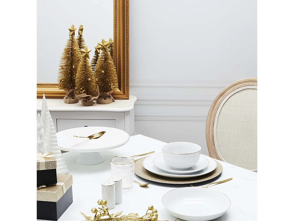 Pelle à tarte en inox doré 22 cm (Lot de 2)