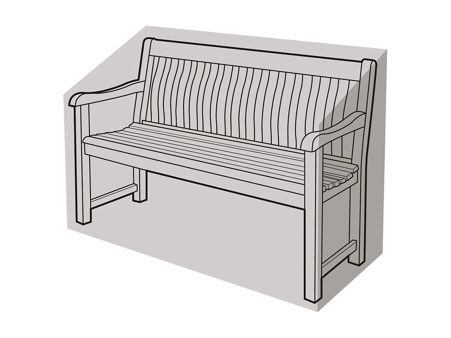 Housse de protection banc de jardin 2 places