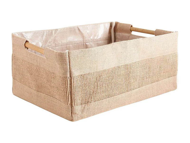 Corbeille de rangement en jute