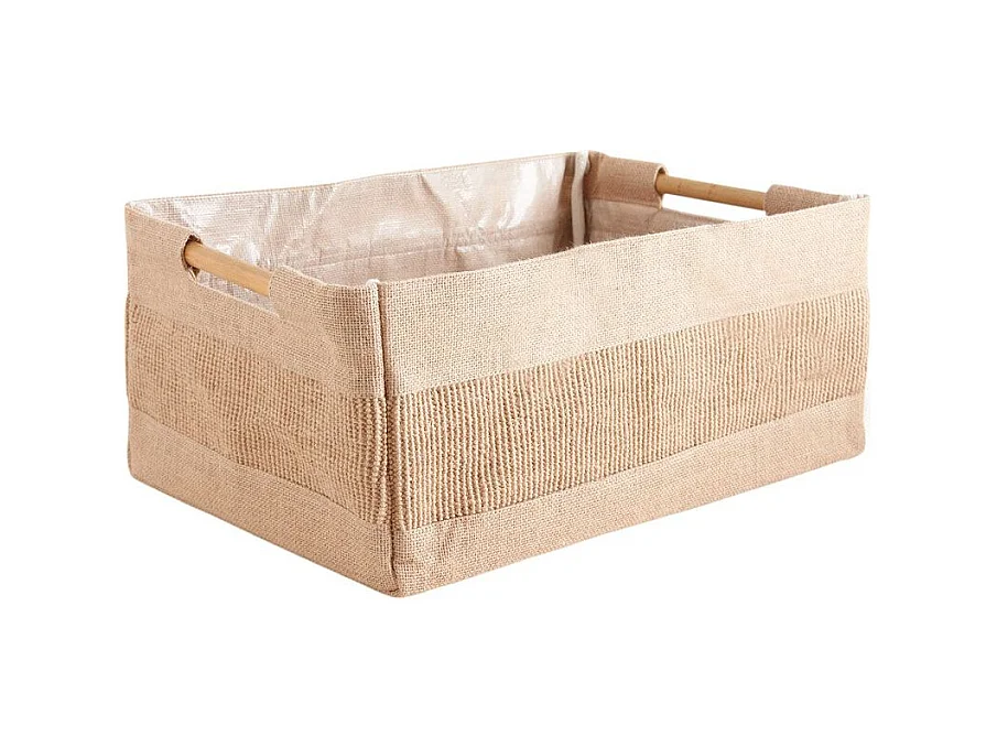 Corbeille de rangement en jute