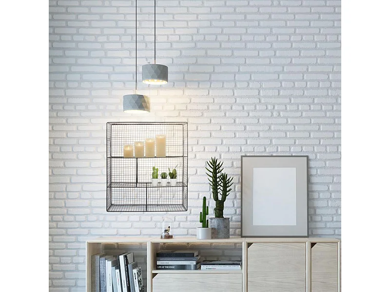 Étagère Murale 3 Niveaux "Grillage" 60cm Noir