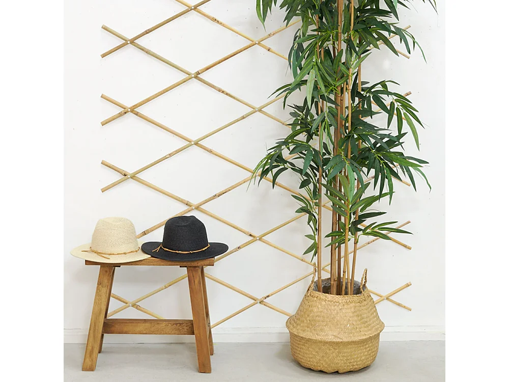 Treillis extensible en bambou