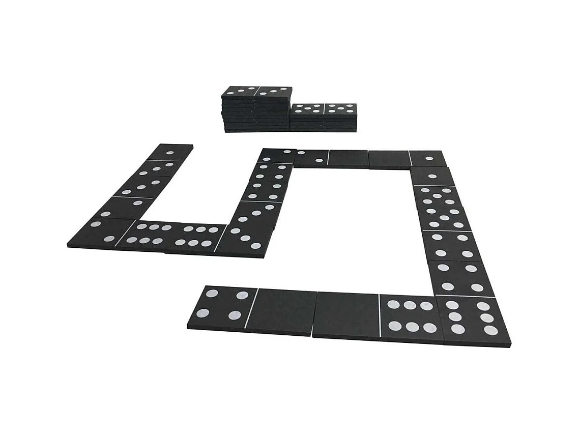 Jeu extérieur 28 dominos géants en plastique