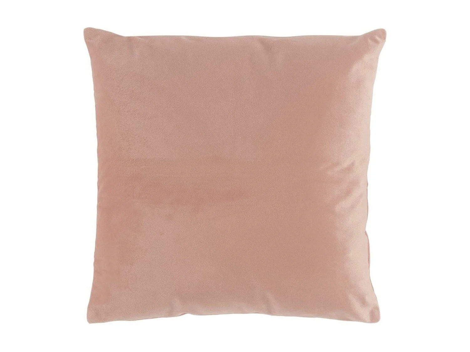Coussin Déco Uni "Velvetine" 40x40cm Rose Dragée