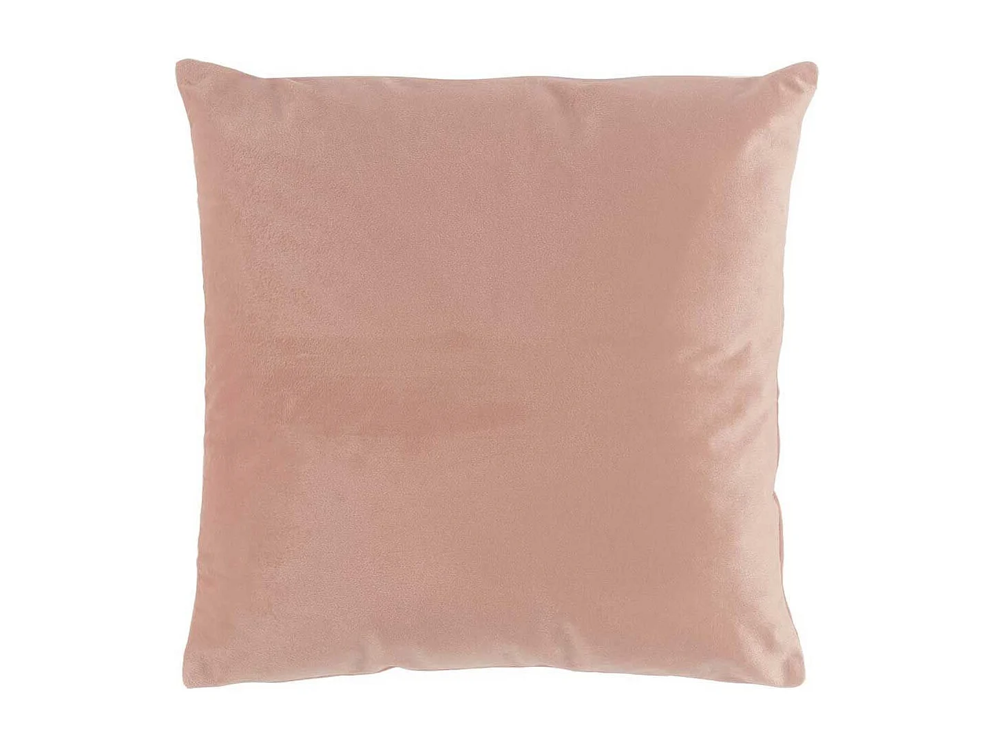 Coussin Déco Uni "Velvetine" 40x40cm Rose Dragée