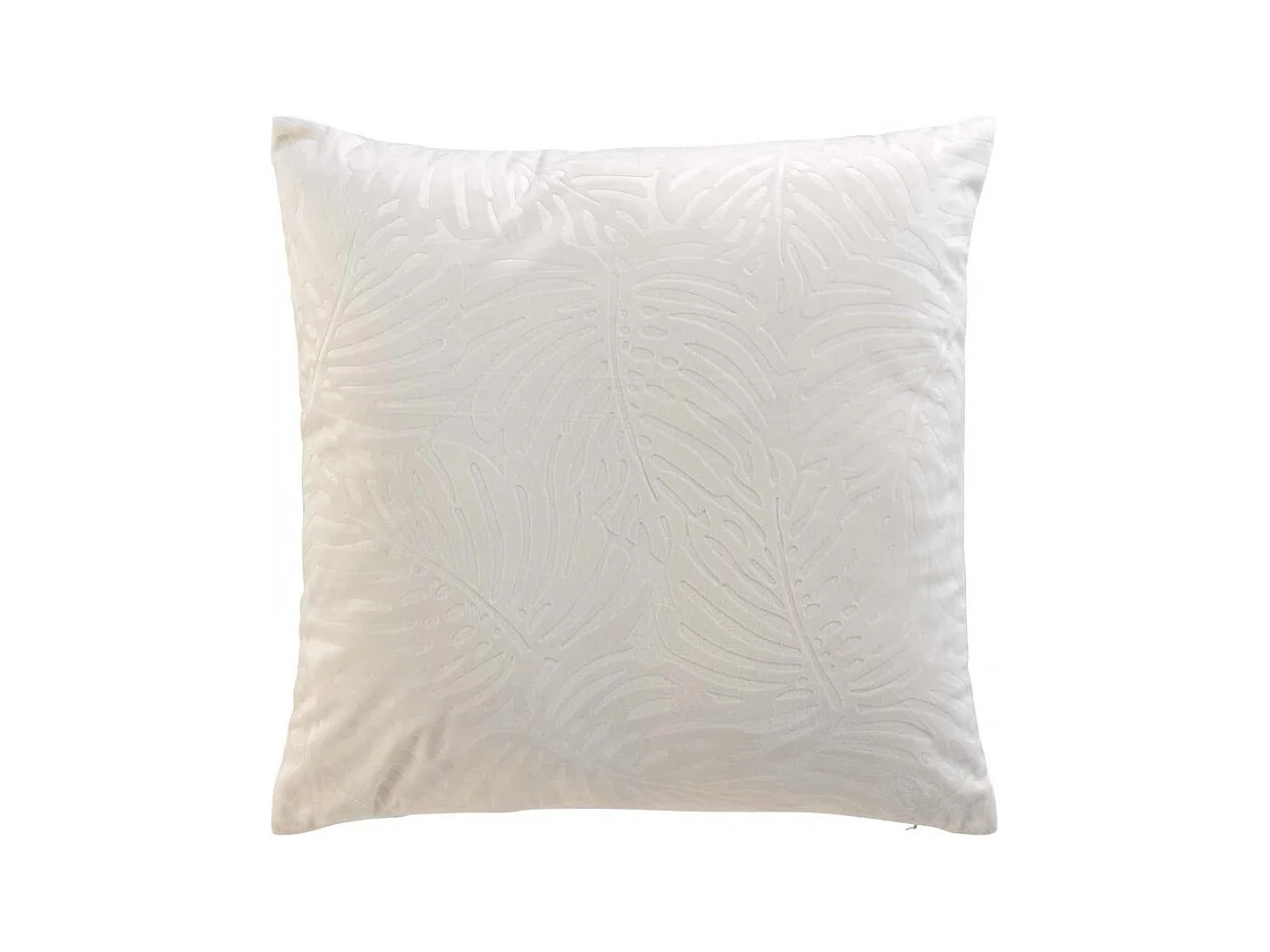 Coussin Déco Velours "Analia" 50x50cm Naturel