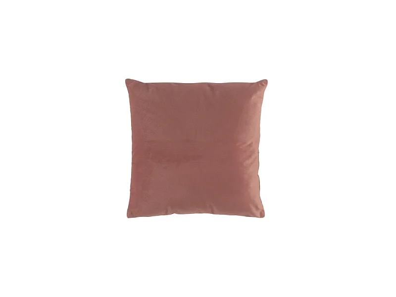 Coussin Déco Uni "Velvetine" 40x40cm Rose