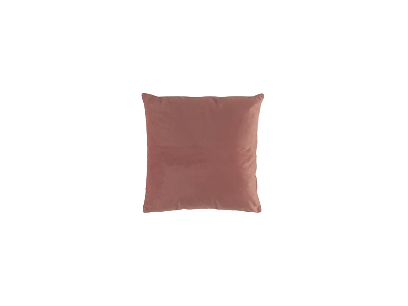Coussin Déco Uni "Velvetine" 40x40cm Rose