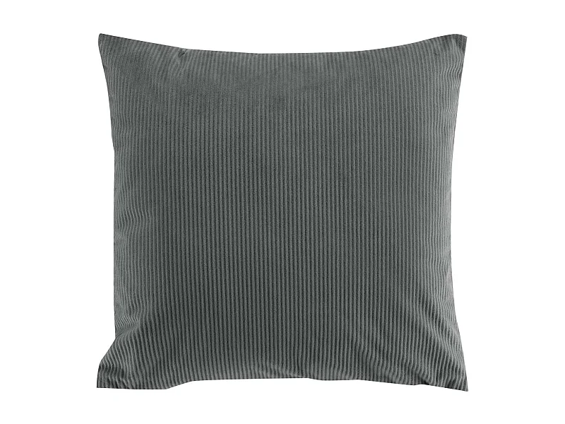 Coussin Déco en Velours "Casual" 40x40cm Anthracite