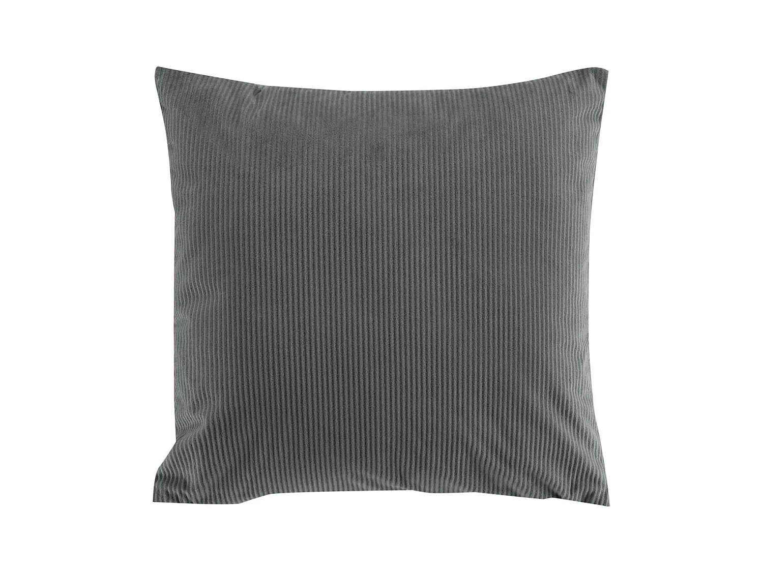 Coussin Déco en Velours "Casual" 40x40cm Anthracite