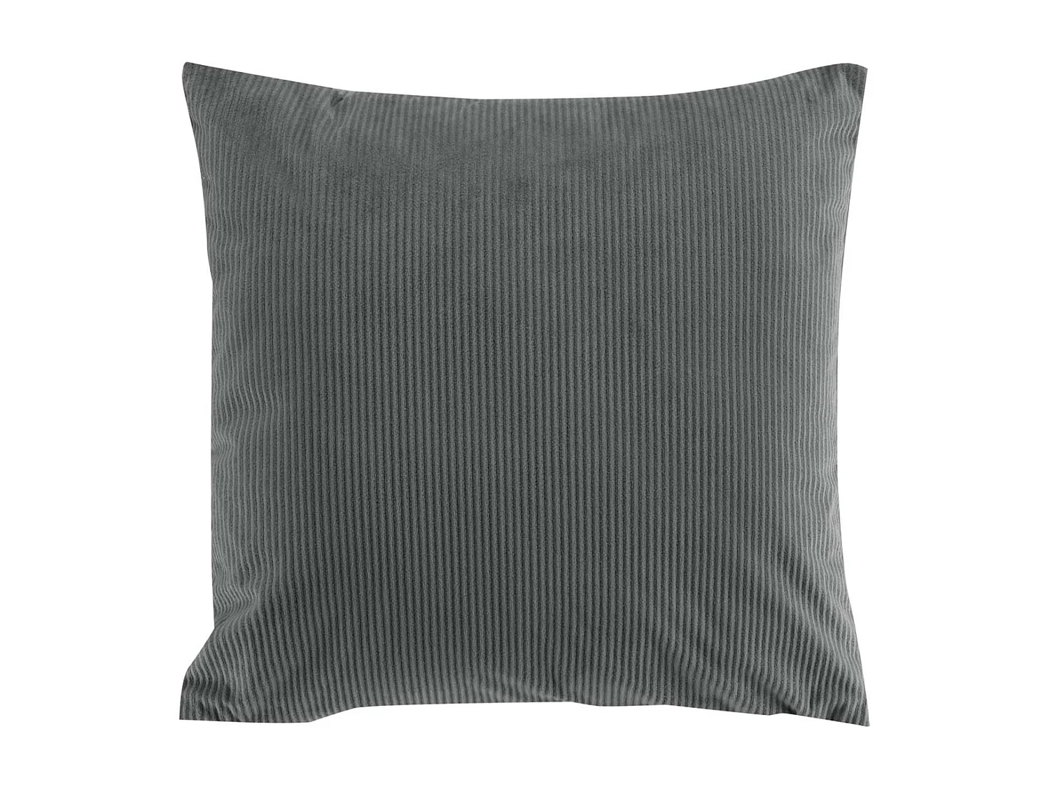 Coussin Déco en Velours "Casual" 40x40cm Anthracite