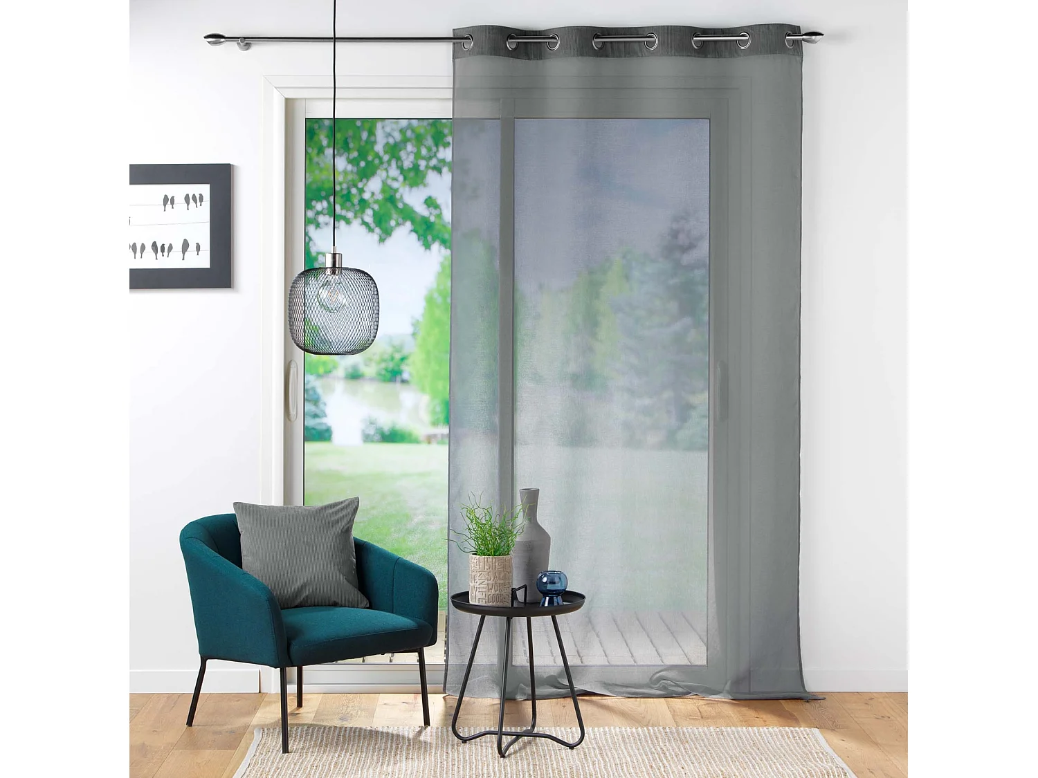 Coussin Déco en Velours "Casual" 40x40cm Anthracite