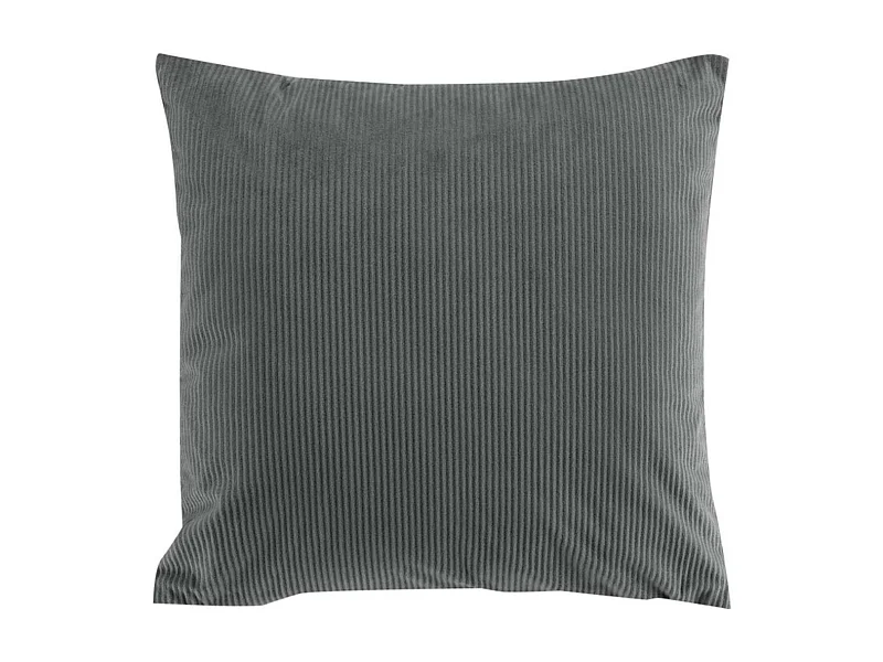 Coussin Déco en Velours "Casual" 40x40cm Anthracite