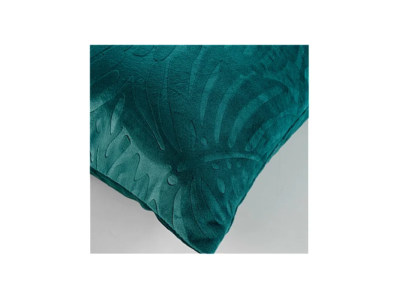Coussin Déco Velours "Analia" 50x50cm Pétrole
