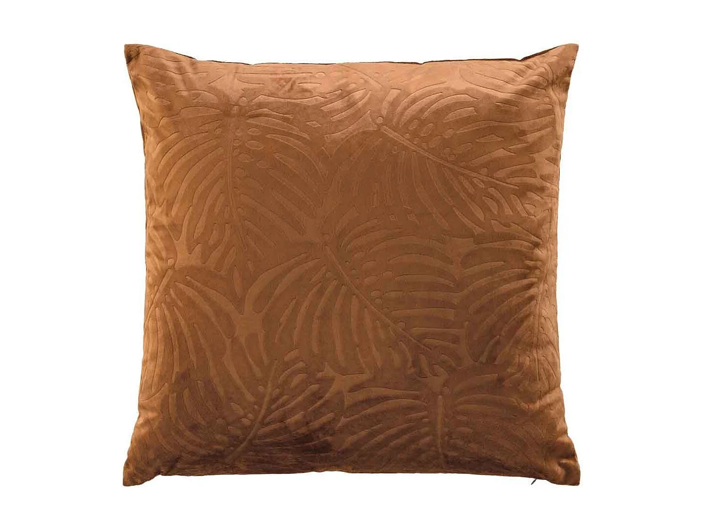 Coussin Déco Velours "Analia" 50x50cm Camel