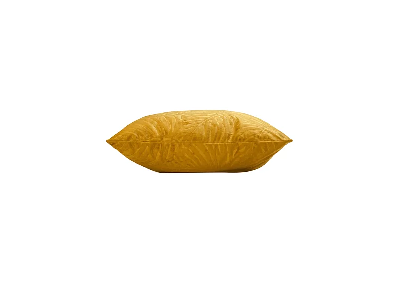 Coussin Déco Velours "Analia" 50x50cm Ocre