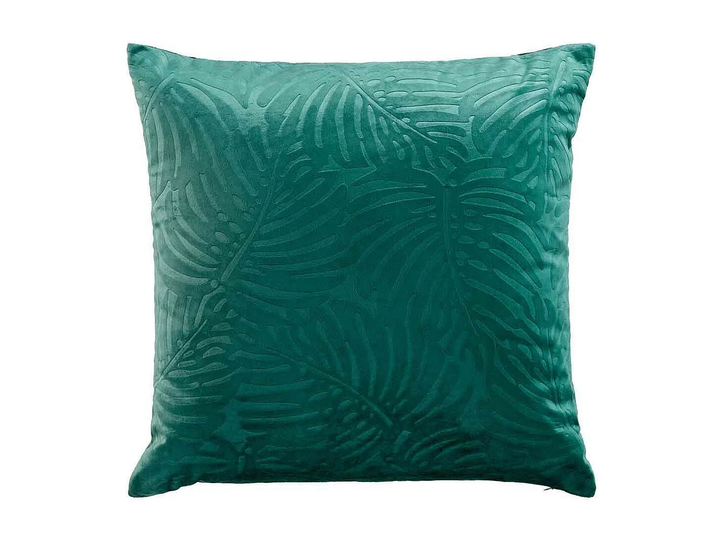 Coussin Déco Velours "Analia" 50x50cm Émeraude
