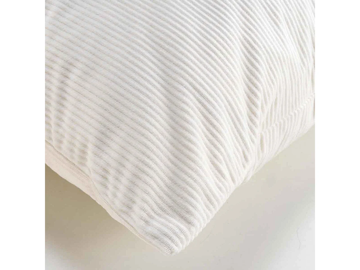 Coussin Déco en Velours "Casual" 60x60cm Naturel