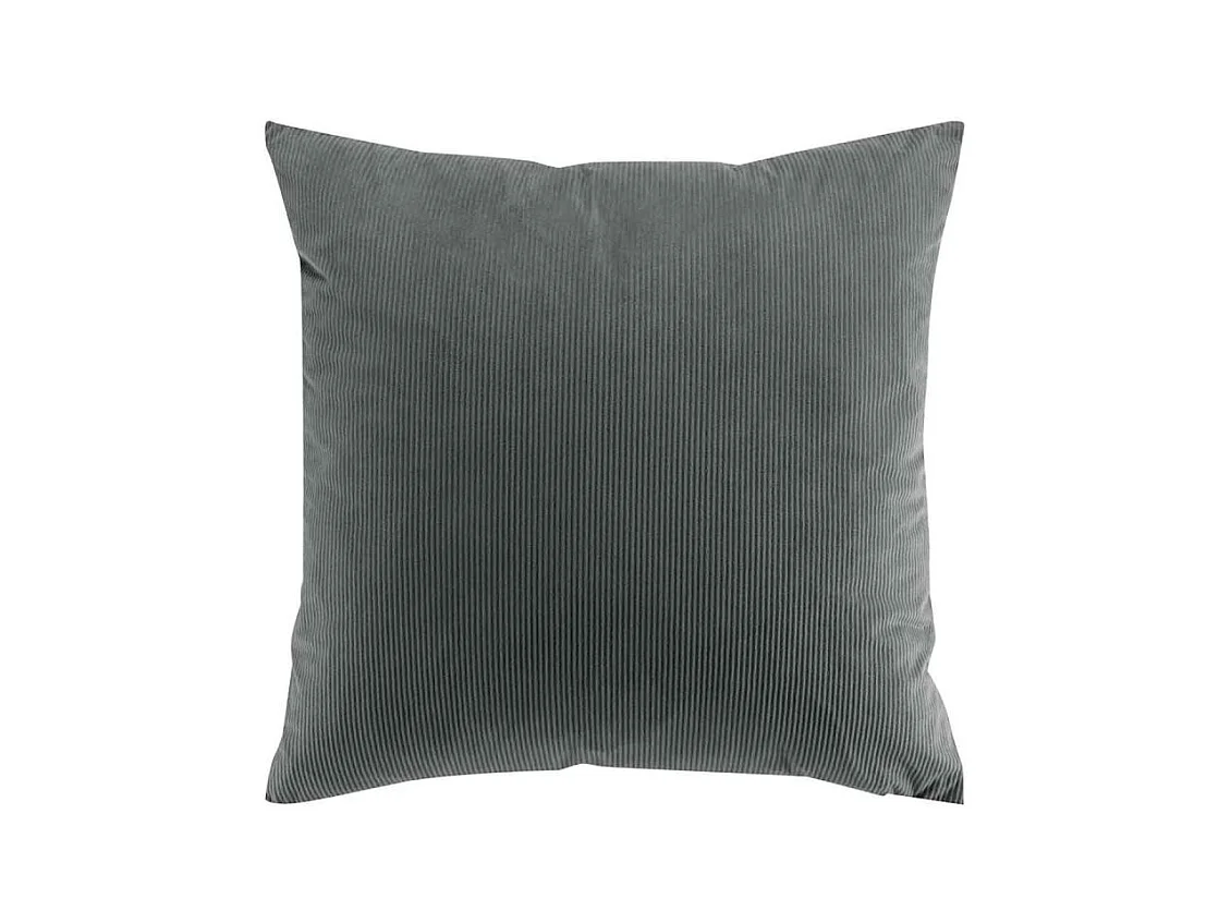 Coussin Déco en Velours "Casual" 60x60cm Anthracite