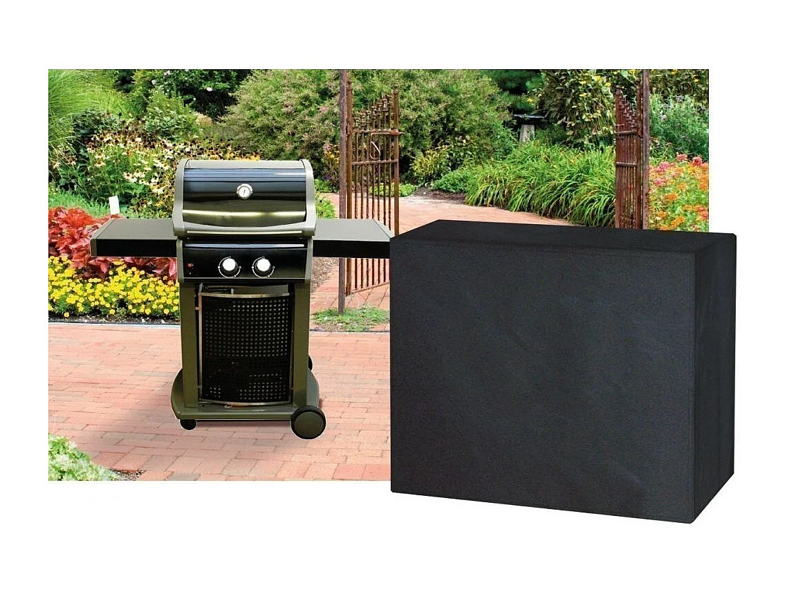 Cubierta de barbacoa rectangular de 124 cm de longitud