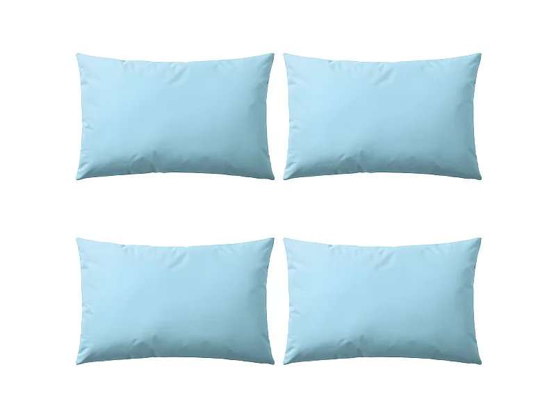 Lot de 4 coussins bleue 60 x 40 x 3 cm DEC020101