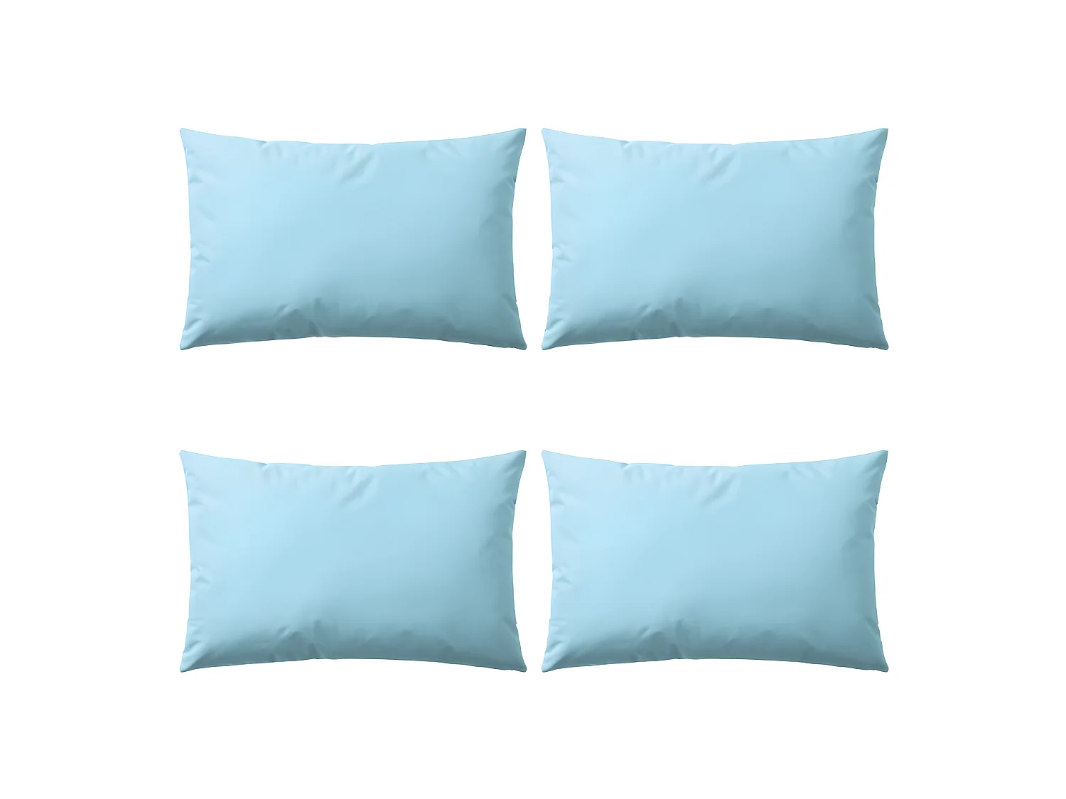 Lot de 4 coussins bleue 60 x 40 x 3 cm DEC020101