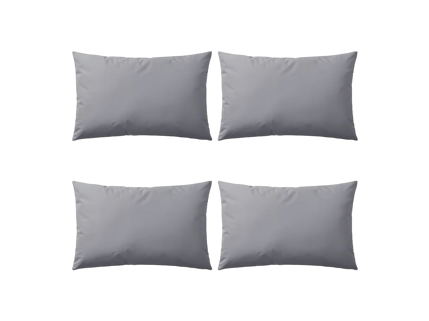 Lot de 4 coussins grise 60 x 40 x 3 cm DEC020105