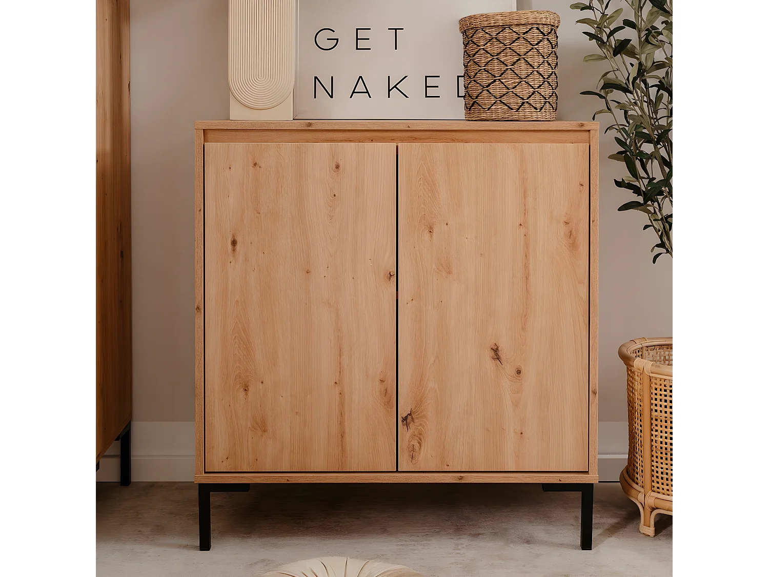 Buffetkast 2 Deuren 1 Plank L81 cm - Plock