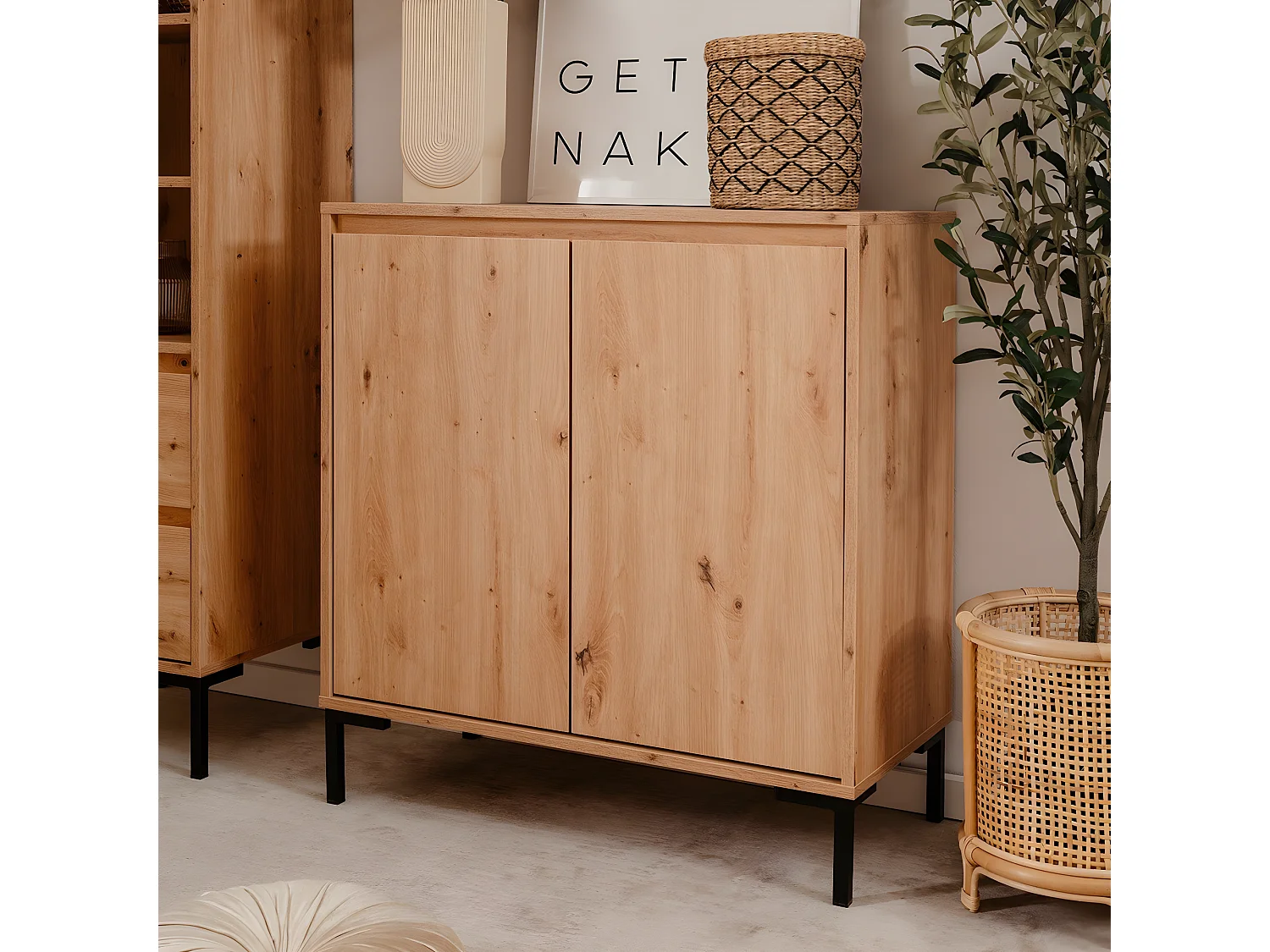 Buffetkast 2 Deuren 1 Plank L81 cm - Plock