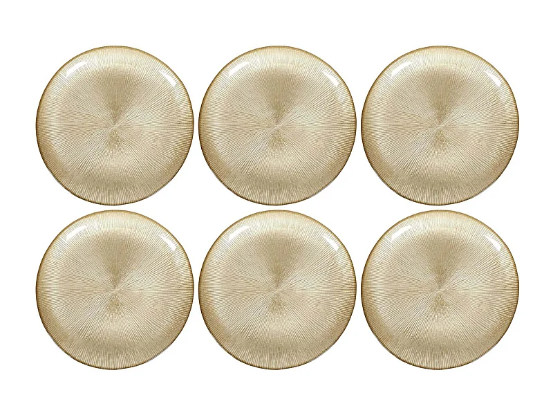 Piatto in vetro Royal (Set di 6) Piatto da pranzo - 21 cm