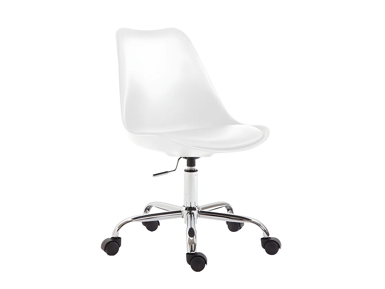 Chaise de bureau tabouret blanche 48 x 48 x 94 cm TABO10028