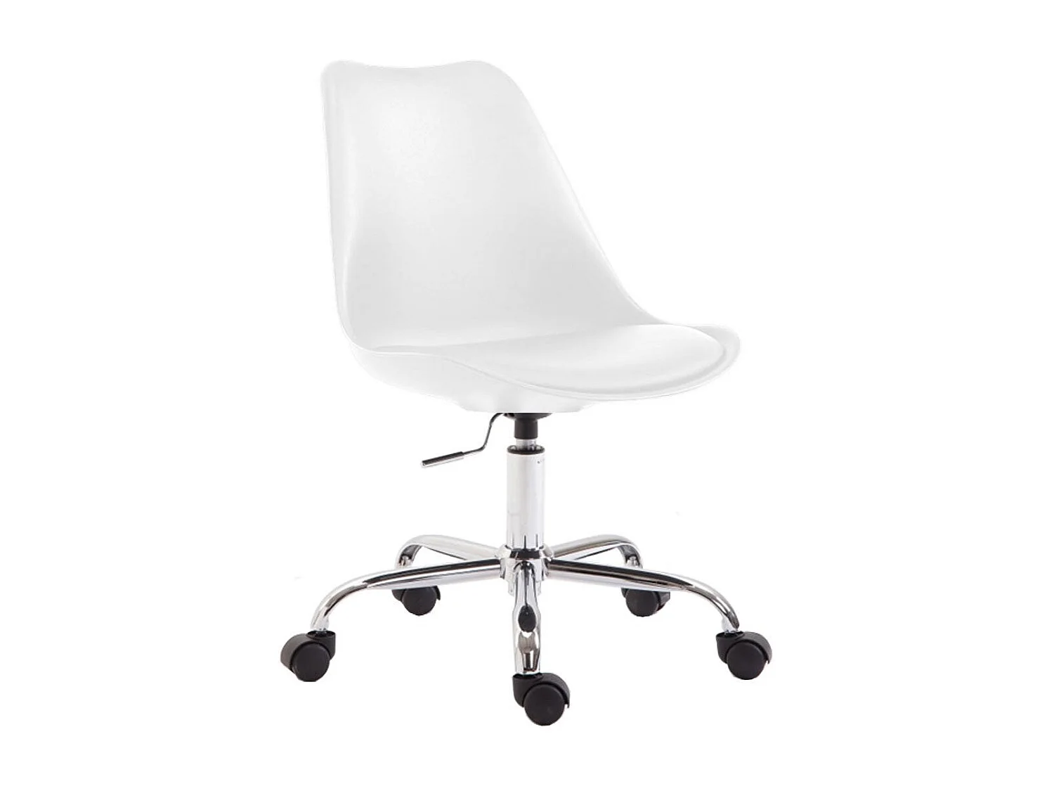 Chaise de bureau tabouret blanche 48 x 48 x 94 cm TABO10028