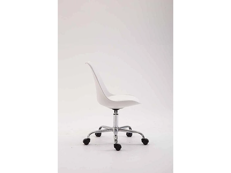 Chaise de bureau tabouret blanche 48 x 48 x 94 cm TABO10028