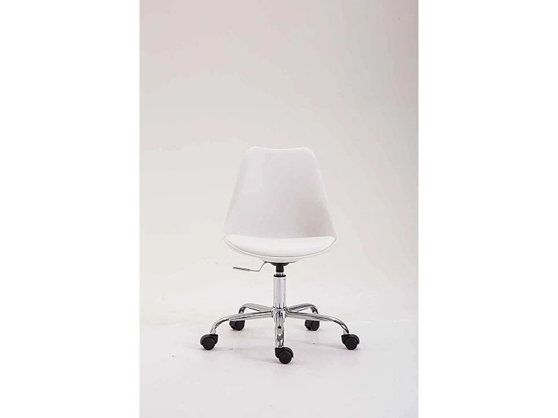 Chaise de bureau tabouret blanche 48 x 48 x 94 cm TABO10028