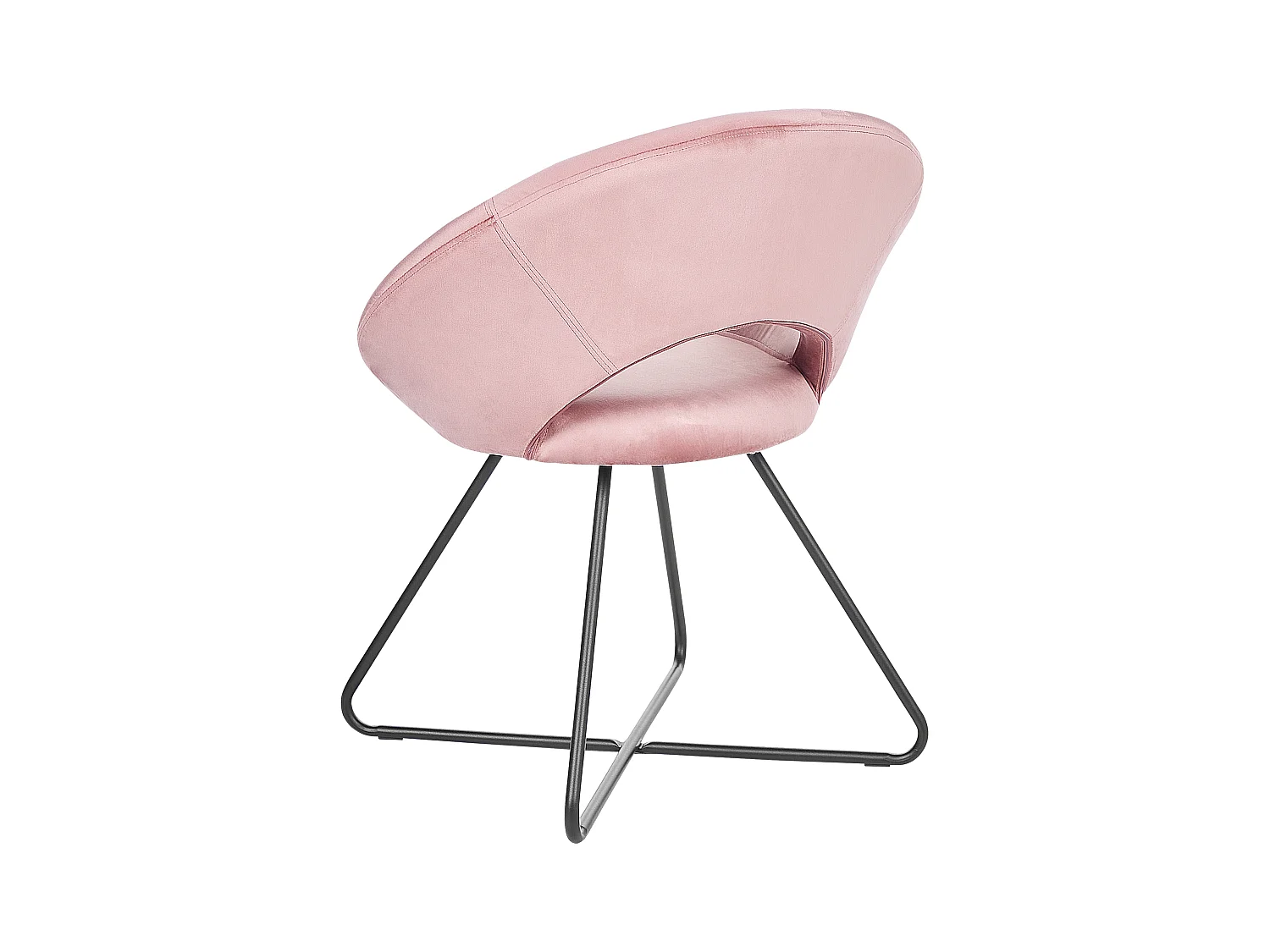 Eetkamerstoel RACHEL Fluweel Roze