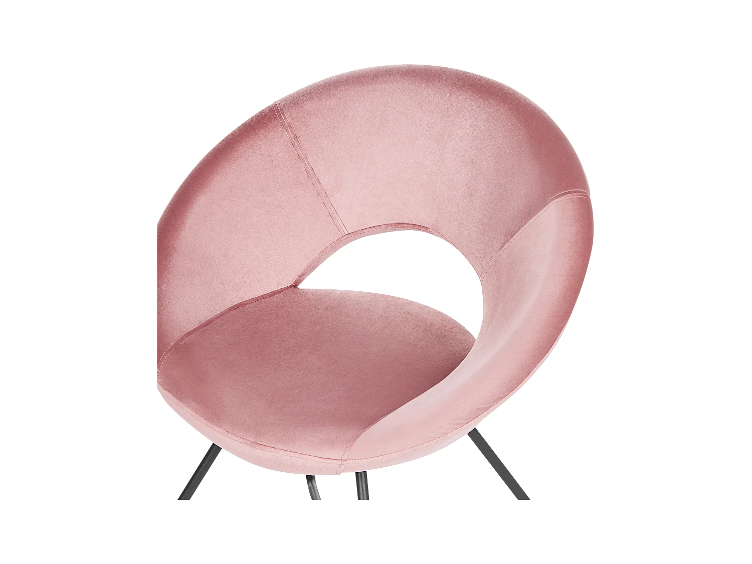 Eetkamerstoel RACHEL Fluweel Roze