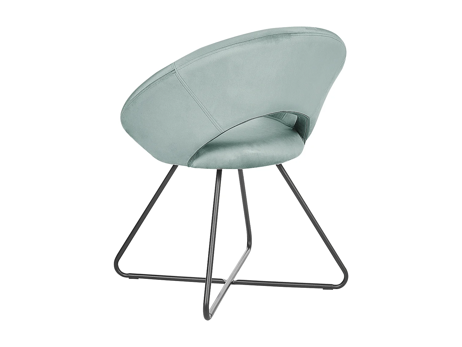 Chaise de salle à manger RACHEL Velours Vert menthe