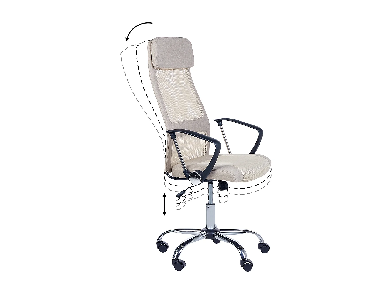 Bureaustoel Draaibaar PIONEER Beige