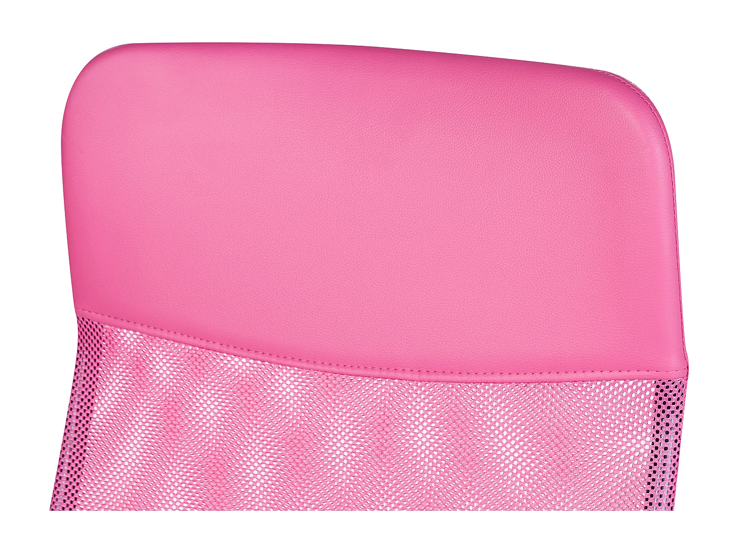 Bequemer Bürostuhl hohe Rückenlehne höhenverstellbar Netz rosa Design