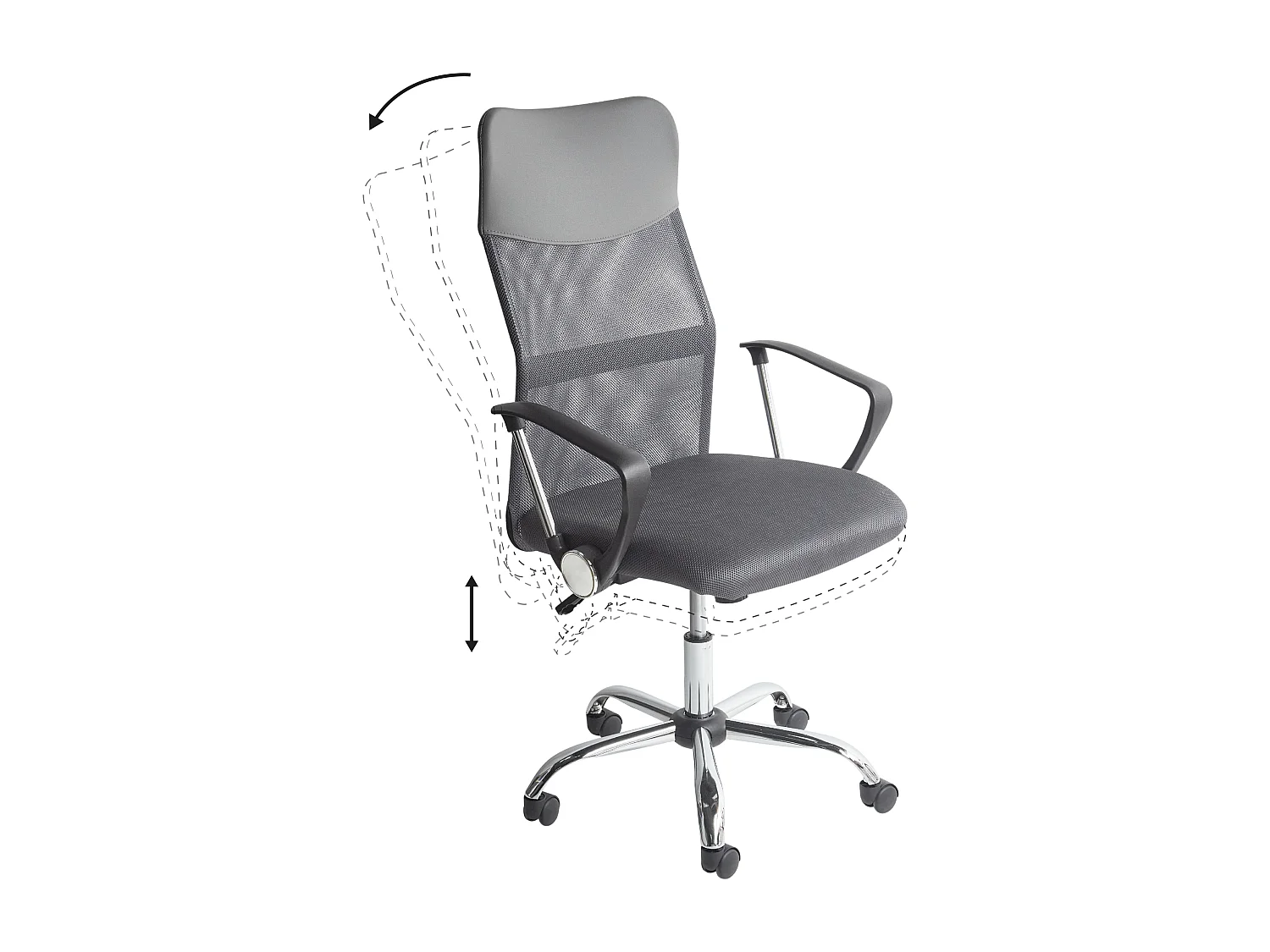 Sedia da ufficio DESIGN Grigio