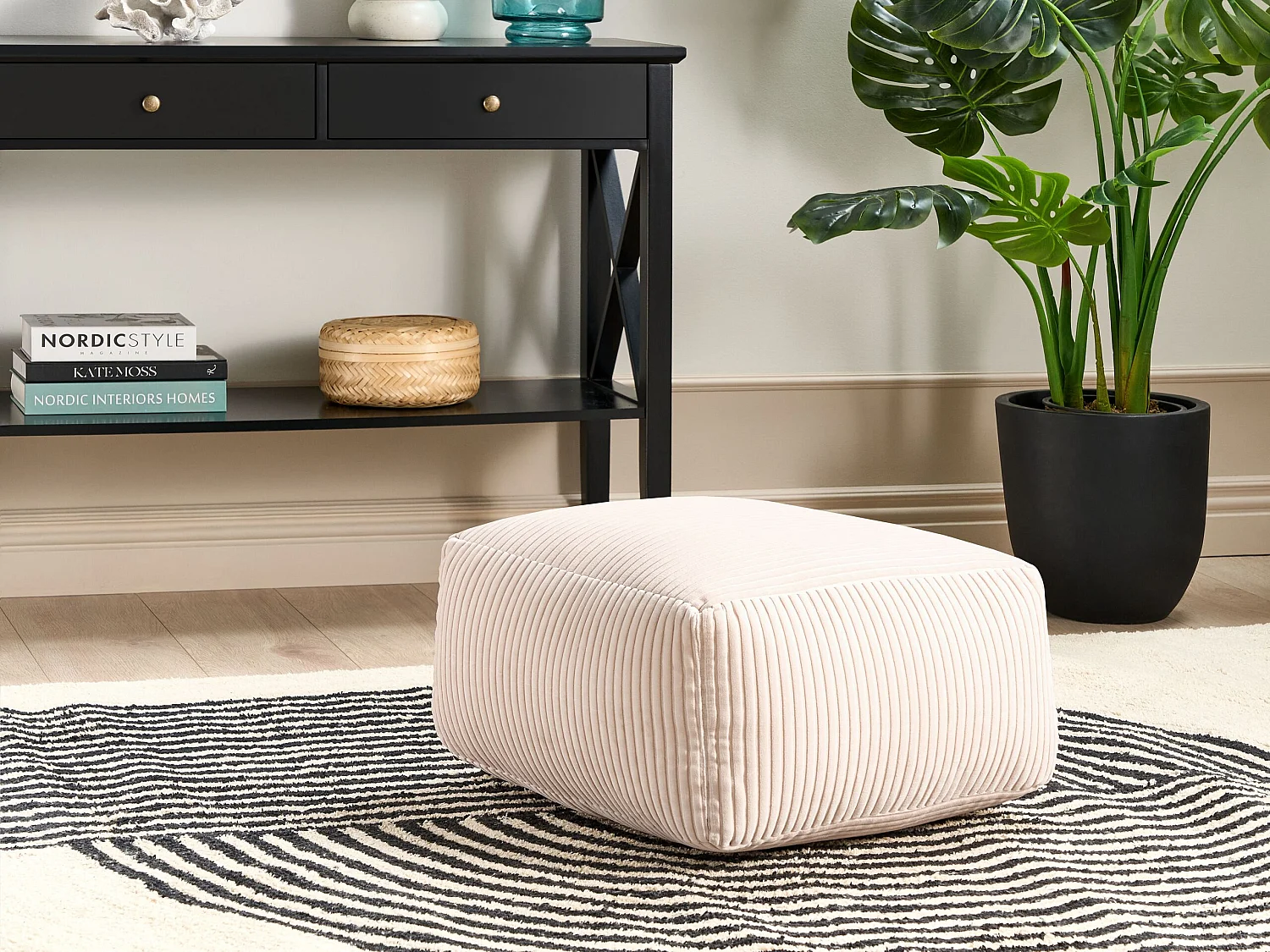 Pouf MUKKI Coton Beige