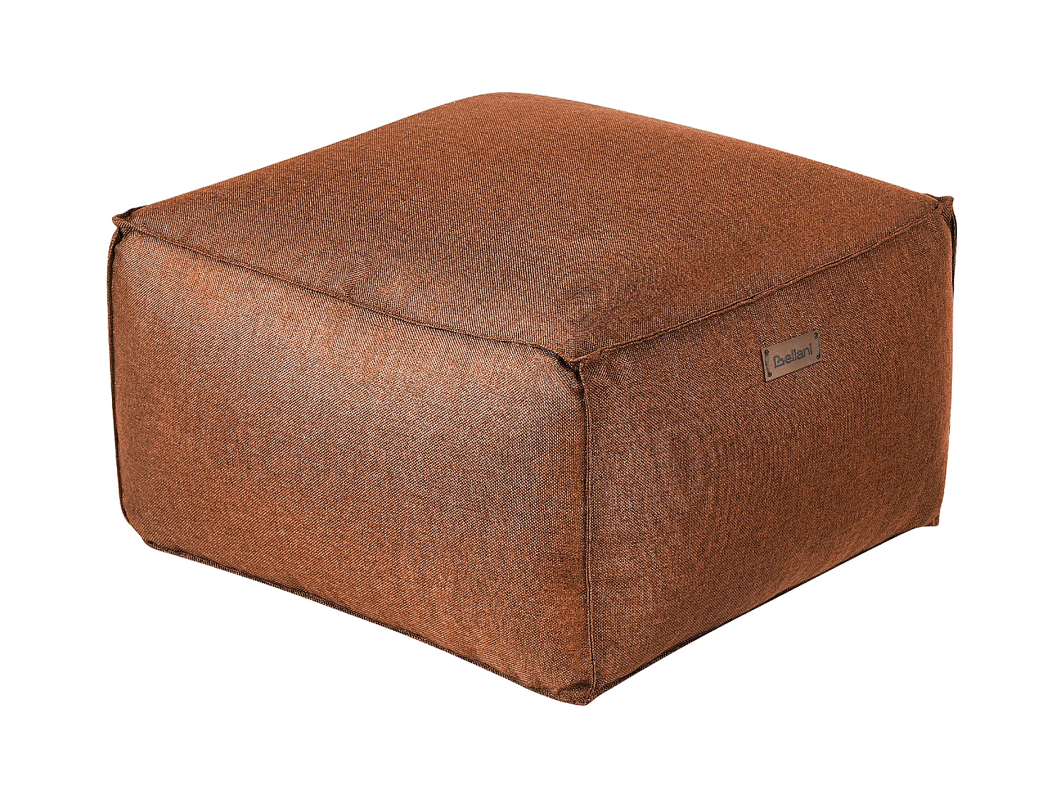 Pouf MUKKI Tissu Marron doré