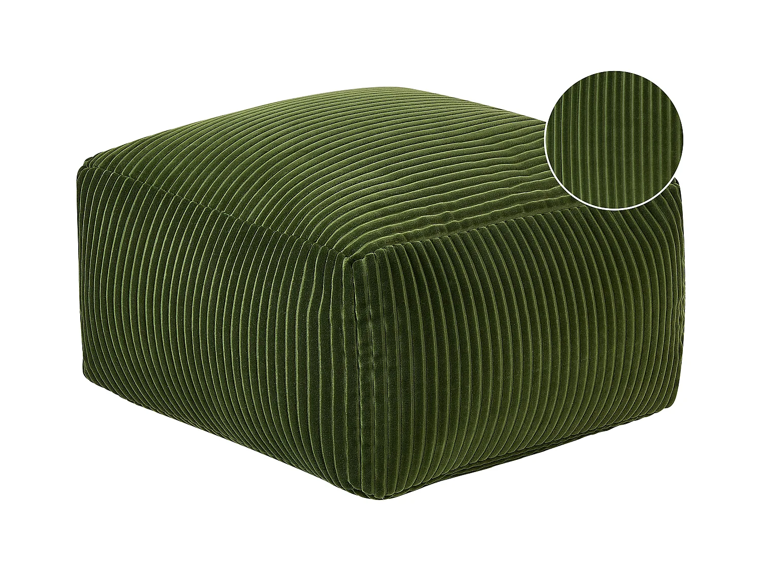 Pouf MUKKI Coton Vert foncé