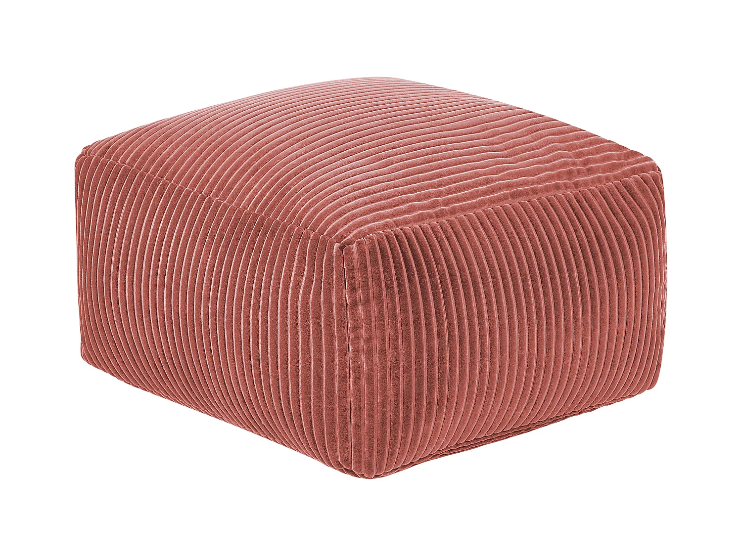 Poef MUKKI Katoen Lichtrood 50 cm 50 cm 30 cm