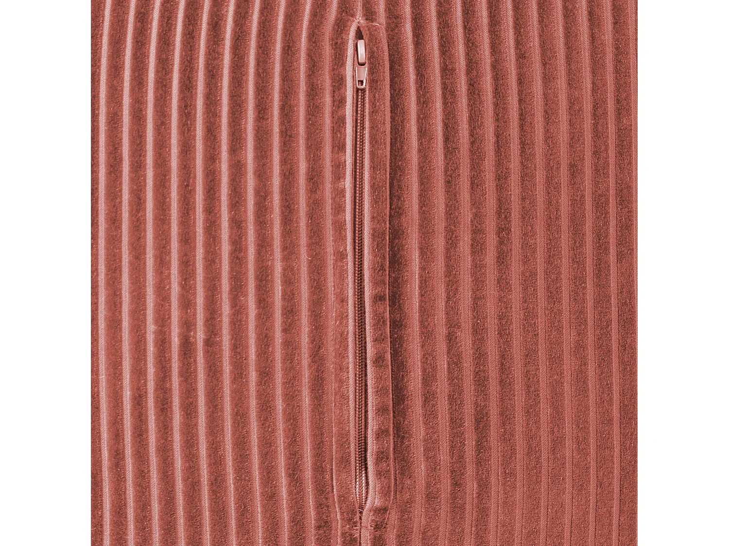 Pouf Sitzpouf Sitzhocker Cord rot 50 x 50 cm Quadrat Modern Skandi Mukki