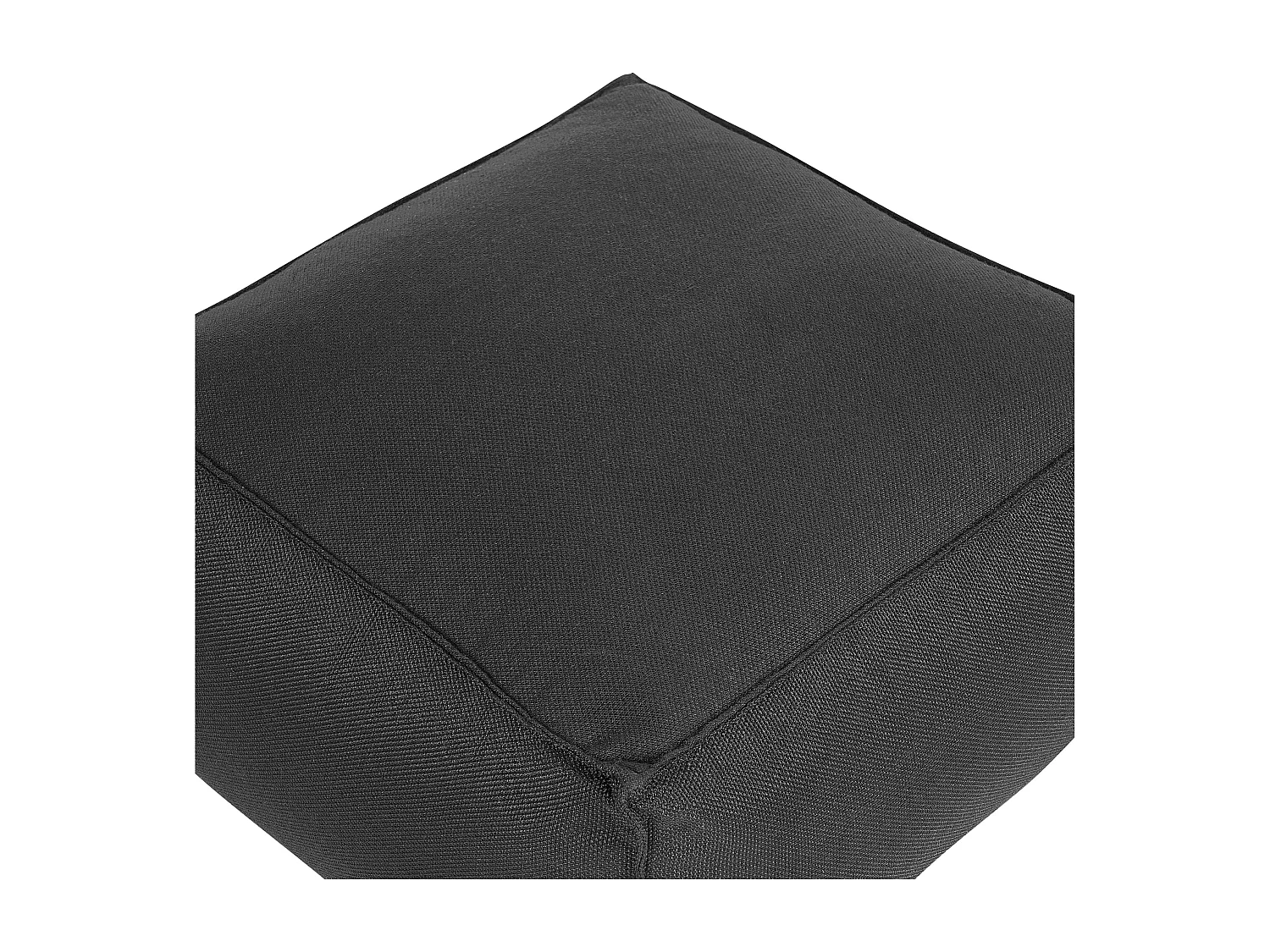 Poef MUKKI Zwart 50 cm 50 cm 30 cm